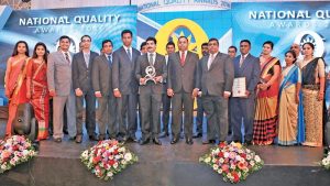 CEO, ABM Ceylon Limited, M. Ramachandran and his team with the award.